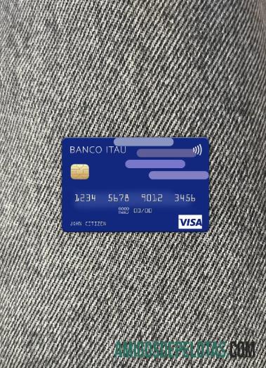 Argentina Banco Itaú Visa Card Photolook Front baixar para verificação